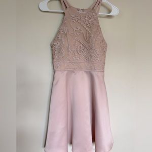 Formal halter lace dress